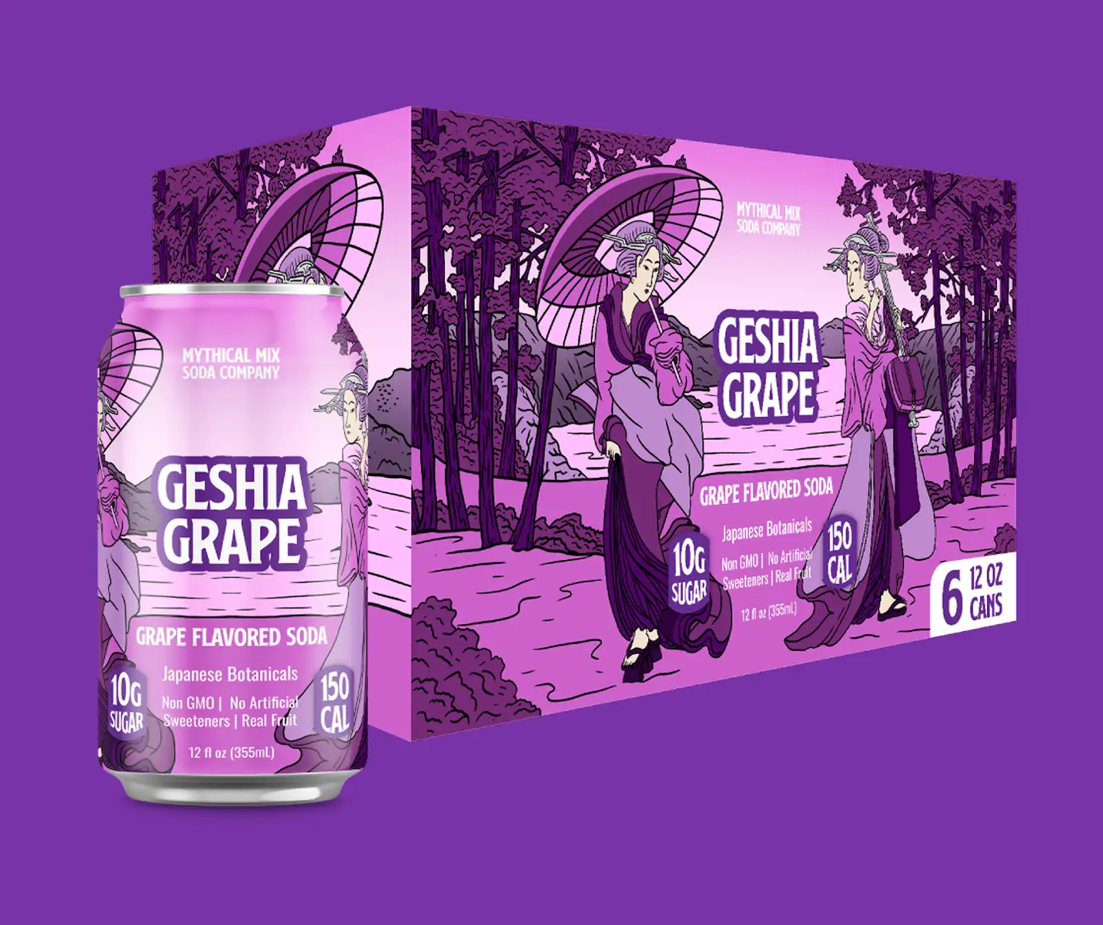 Geshia Grape Box Packaging
