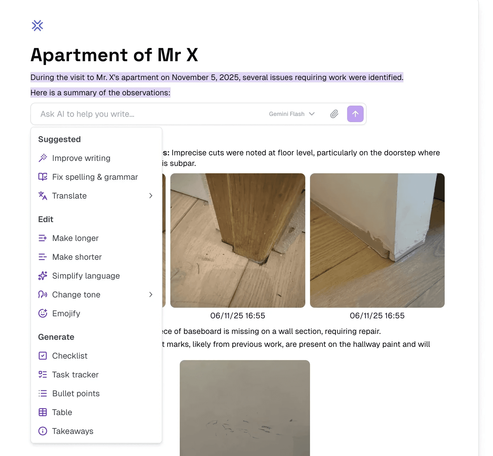 An image of Freelio's budget ui