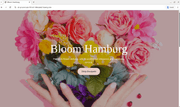 Bloom Hamburg flower delivery website live on livemy.site after a ChatGPT-built deploy