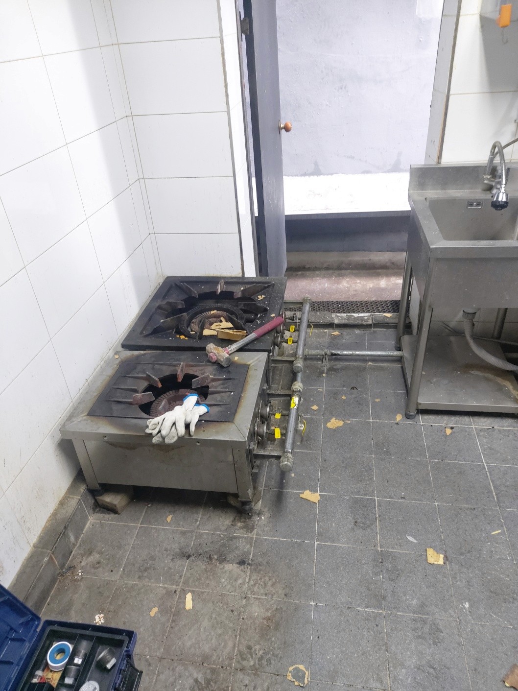 부천시 심곡동 상가 기존 온수기·낮은렌지 철거 작업 중 │ 도시가스 신한울
