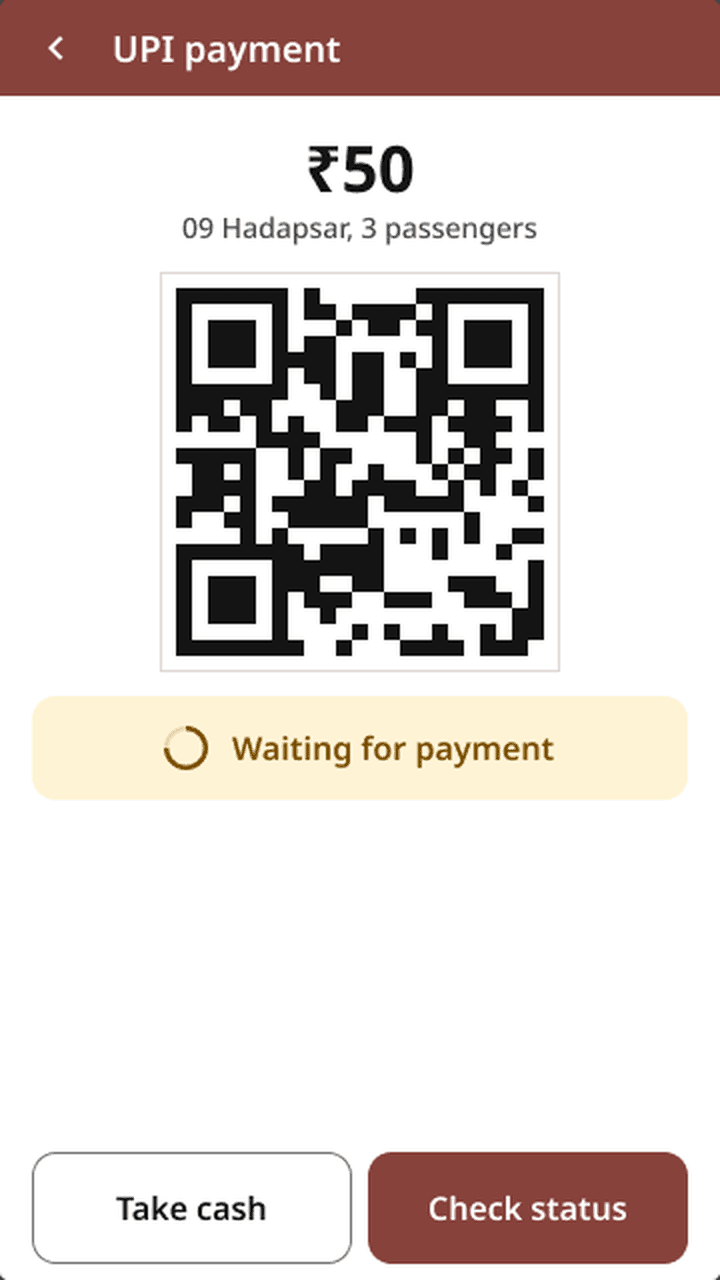 Show the QR