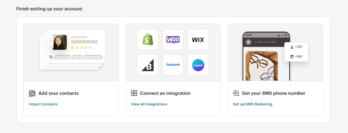 mailchimp onboarding checklist example