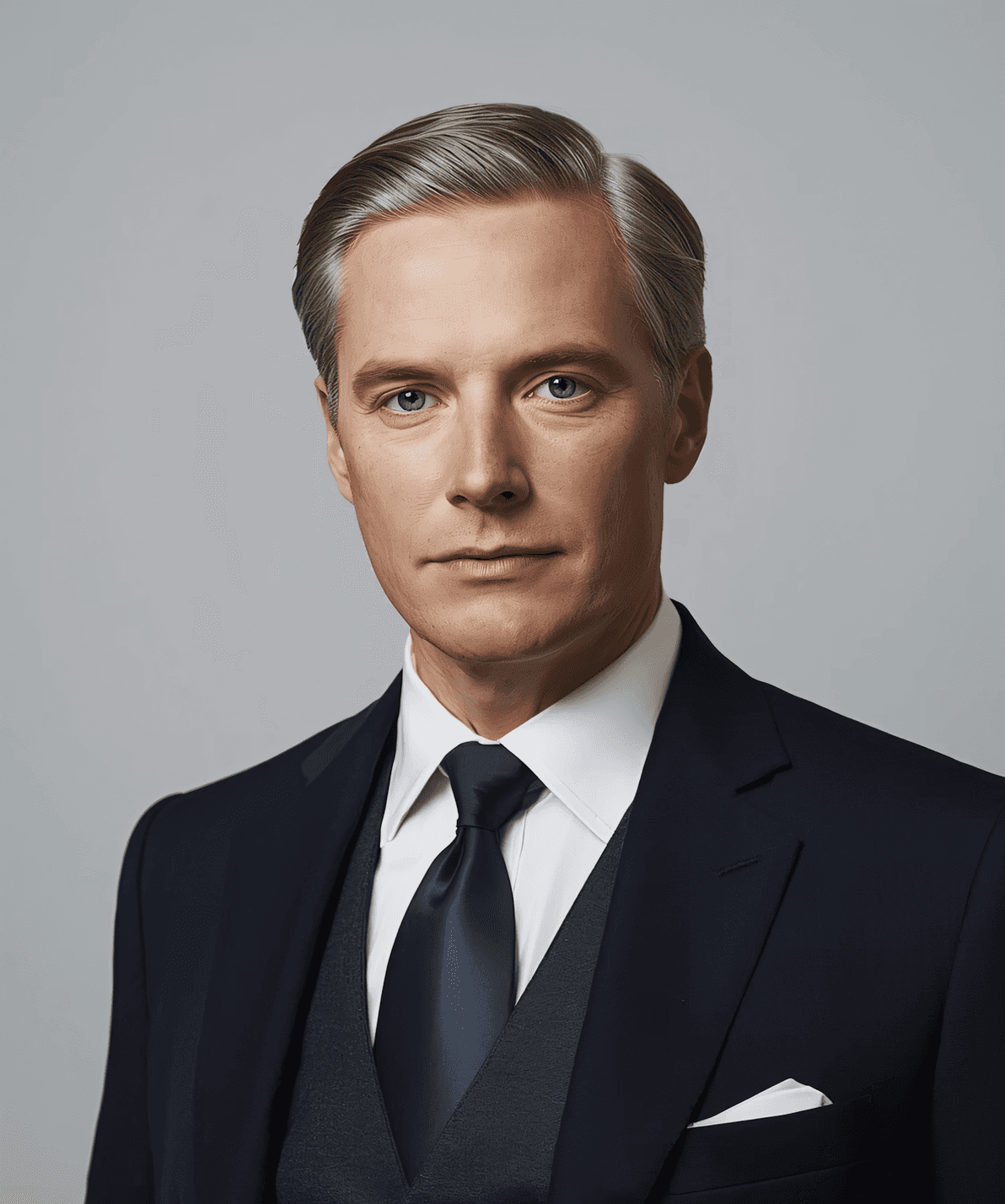 Portrait of Elliot Rhys in formal business attire