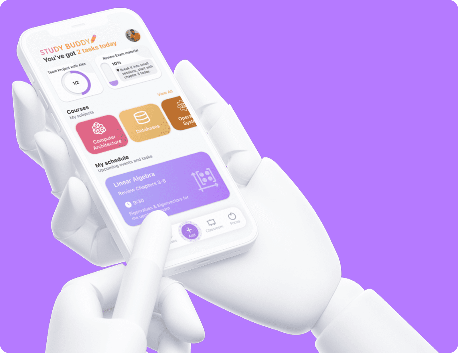 wooden hands mockup