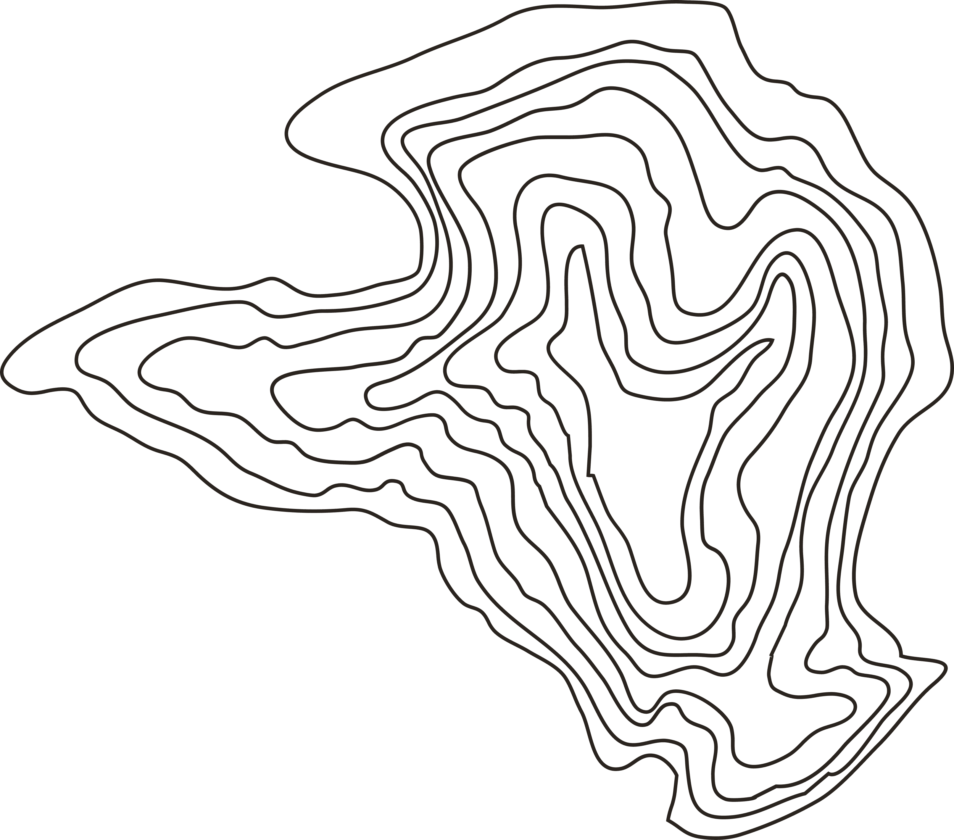 Topographic contour map pattern used as decorative background texture.