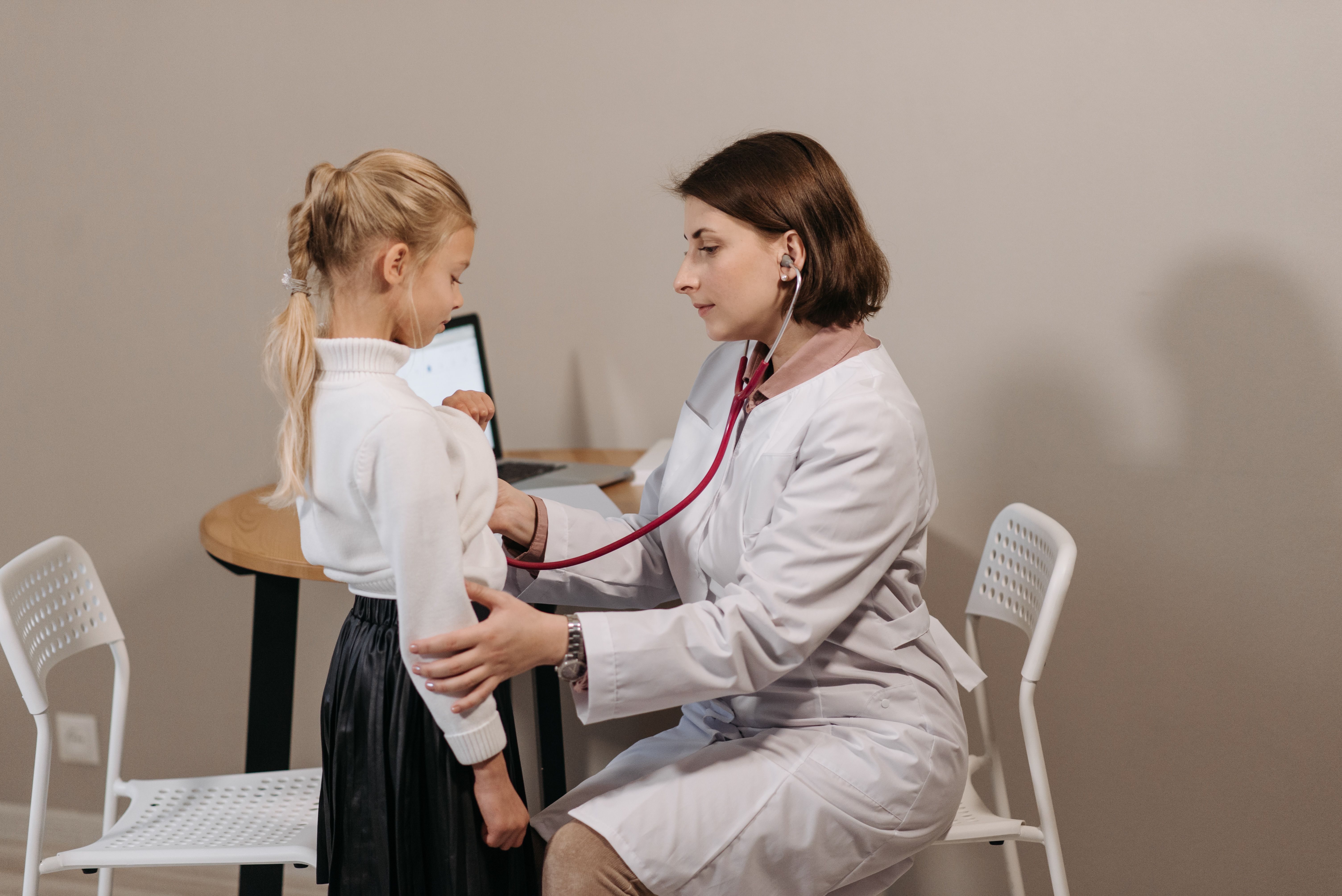 a-pediatrician-listens-to-a-child's-heartbeat-during-a-check-up-in-a-clinic-sett - pavel-danilyuk (pexels)