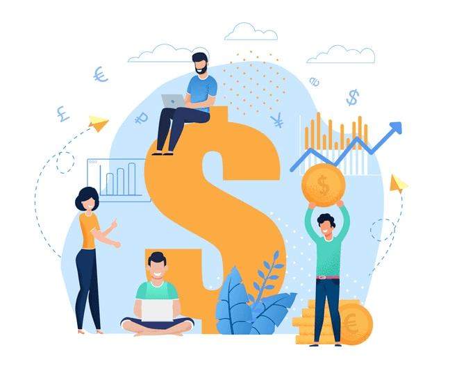 An infographic illustrating the stages of funding, including series B funding.