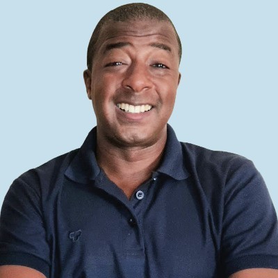 Portrait image of recently hired tech professional