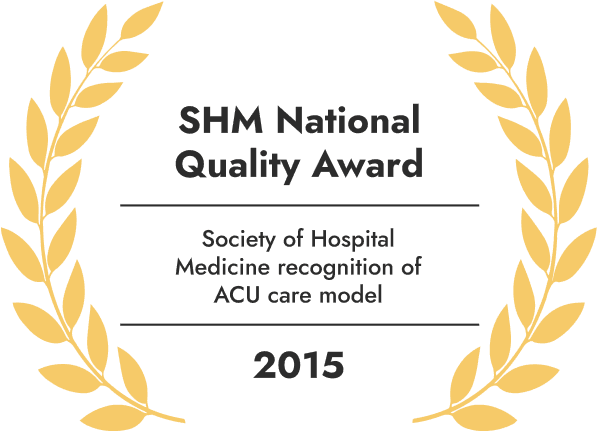 Award scroll SHM National Quality Award 2015
