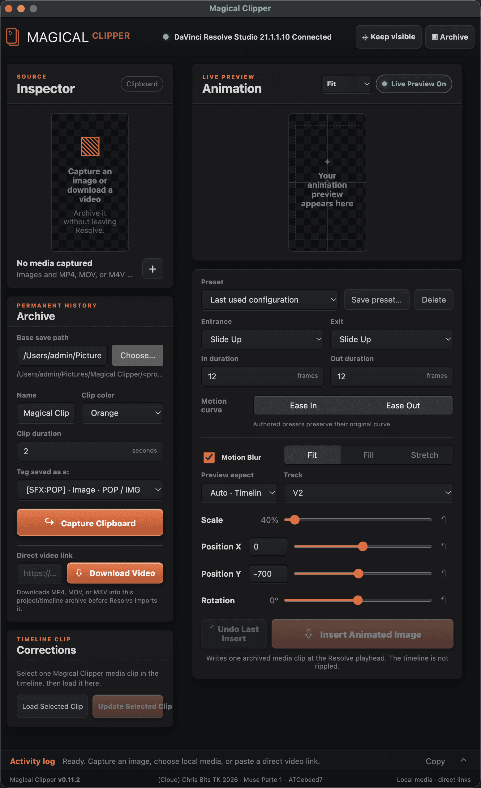 Magical Clipper Pro interface