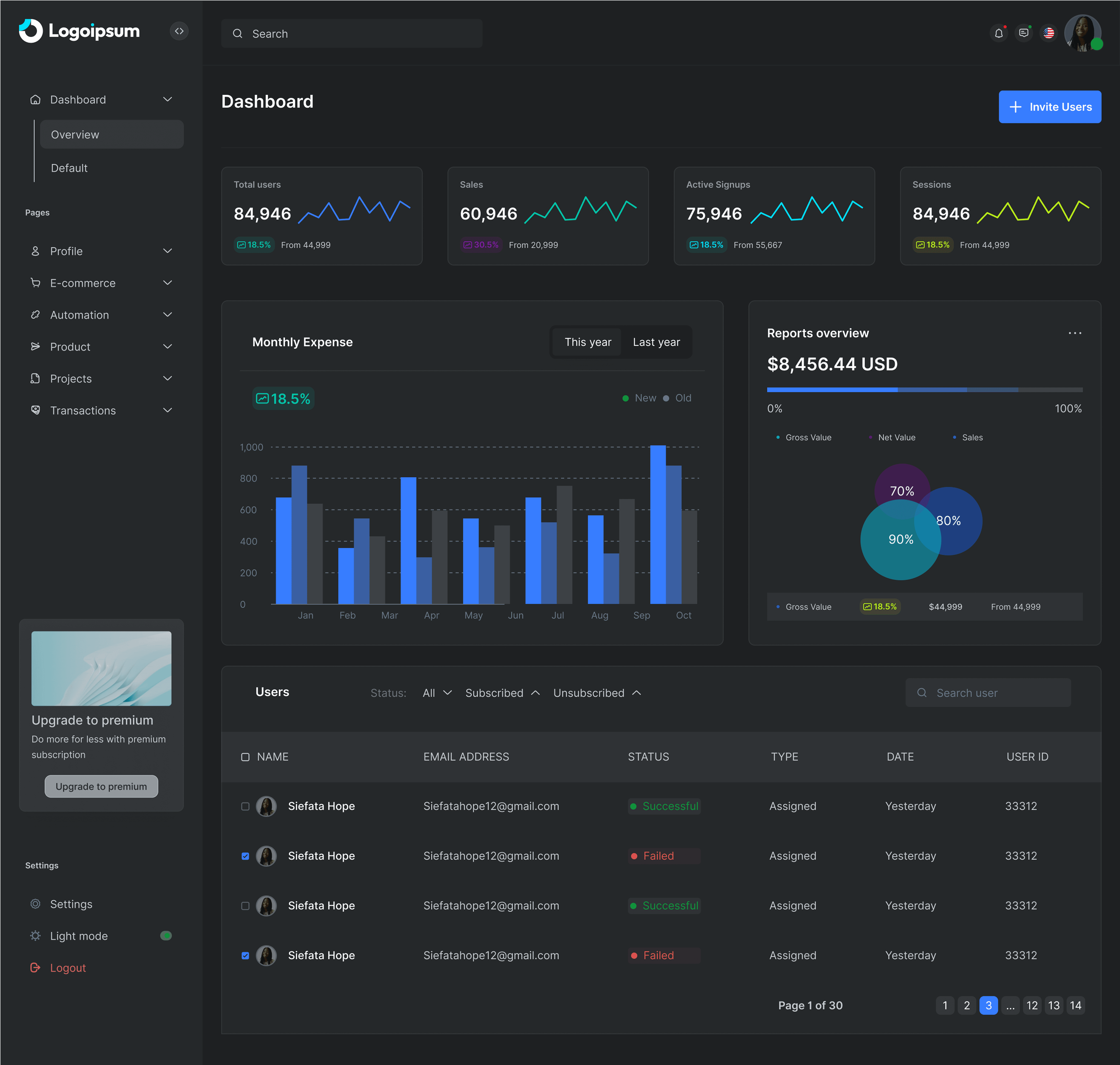 Dark theme
