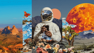 A colorful mosaic tunnel wall is shown.