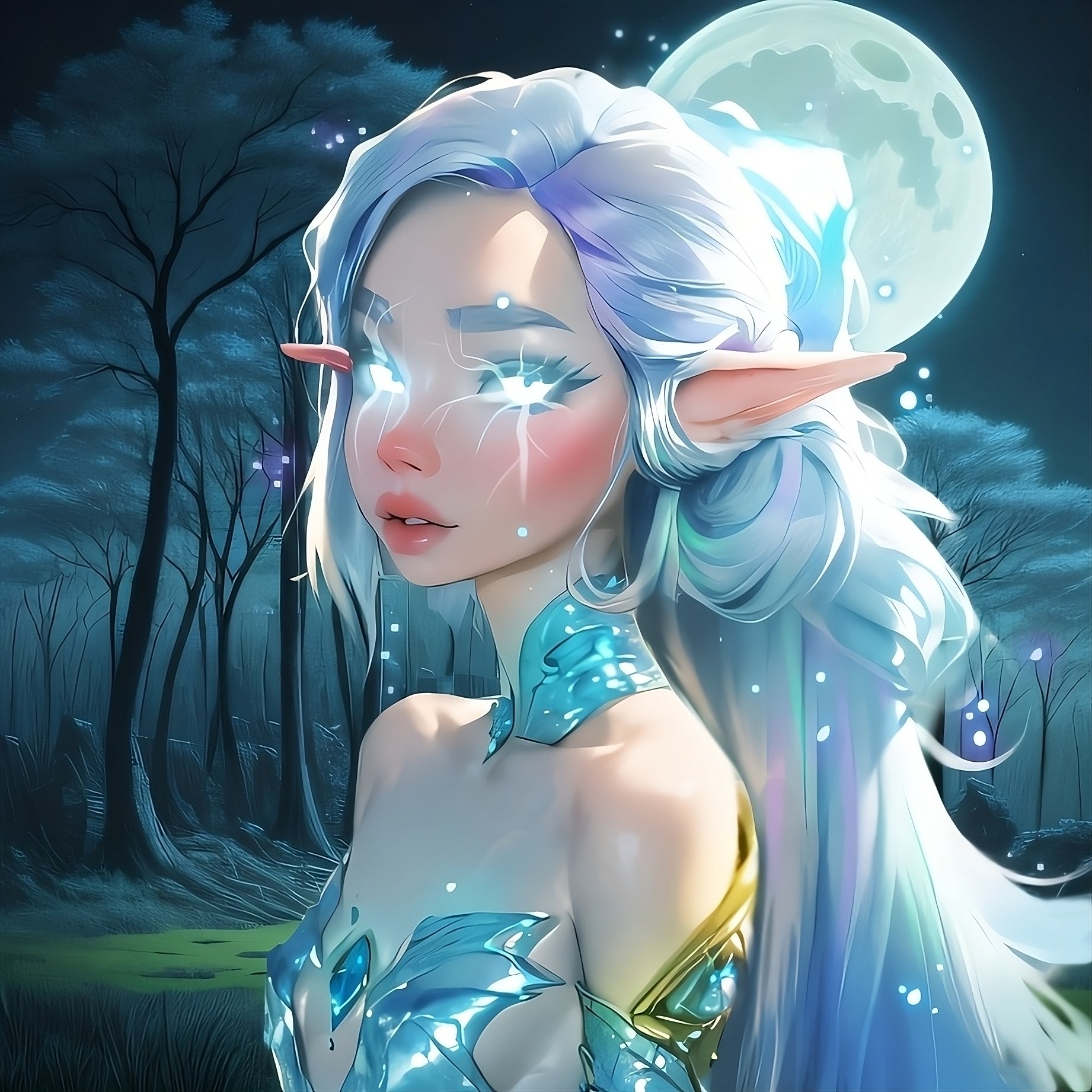 elven girl from nft collection celestials