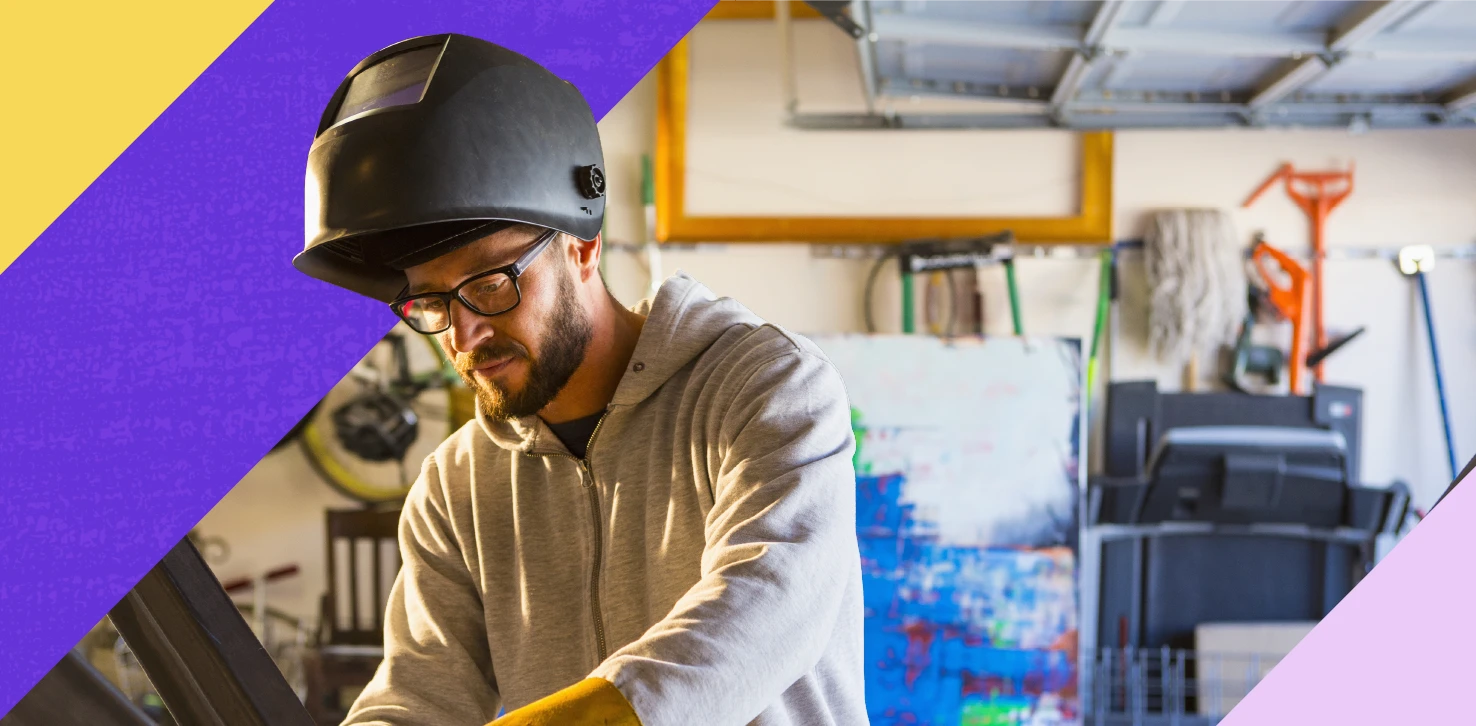 Man working on machinery