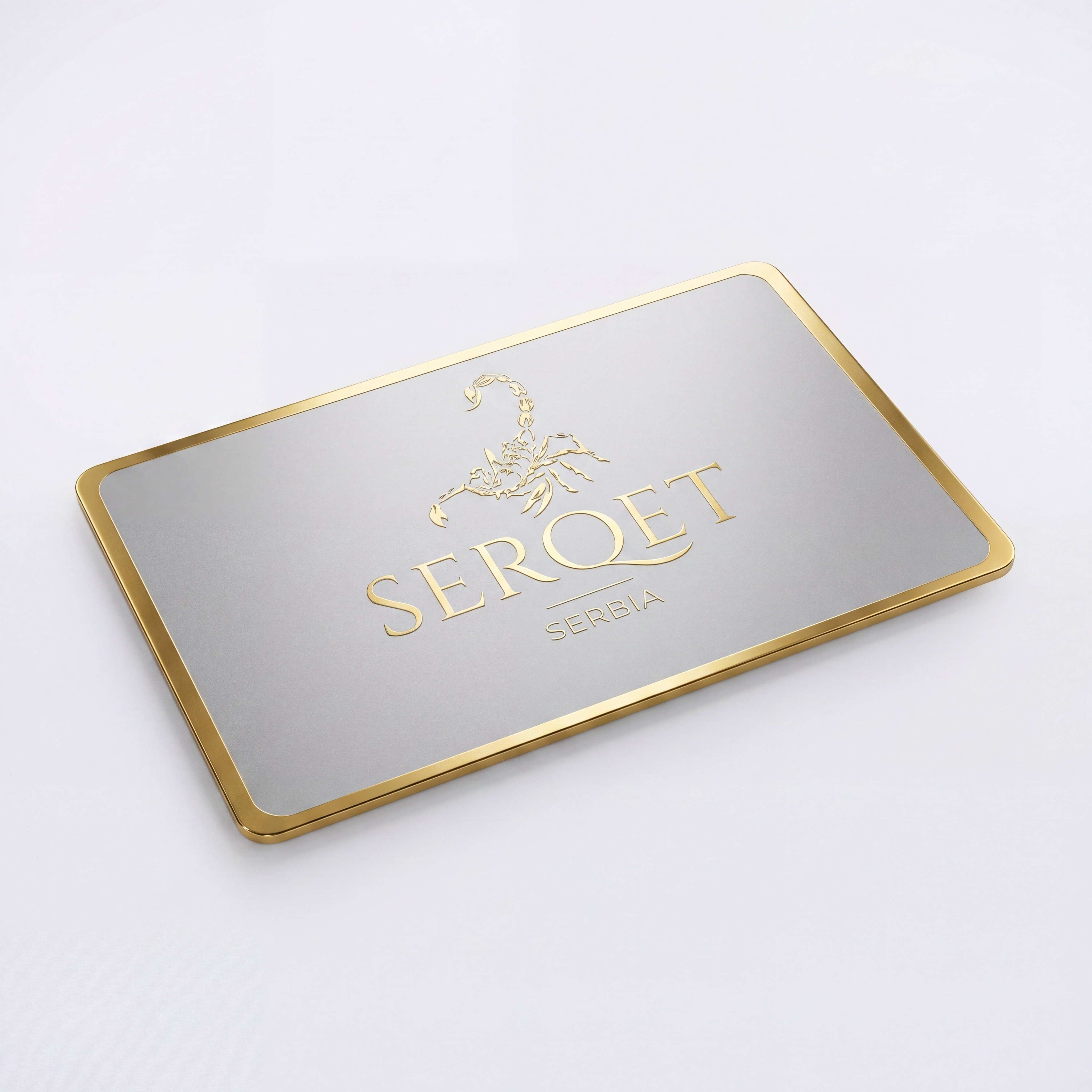 A close-up of a green fern against a bright yellow background.