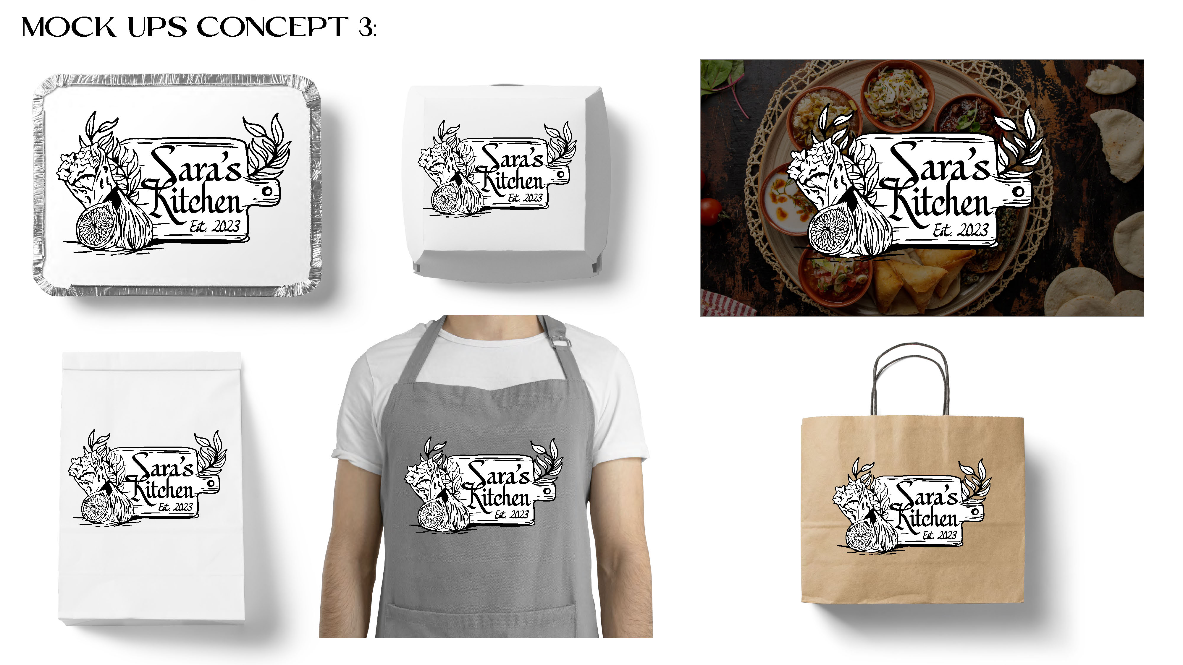 Saras Kitchen Brand Exploration slide