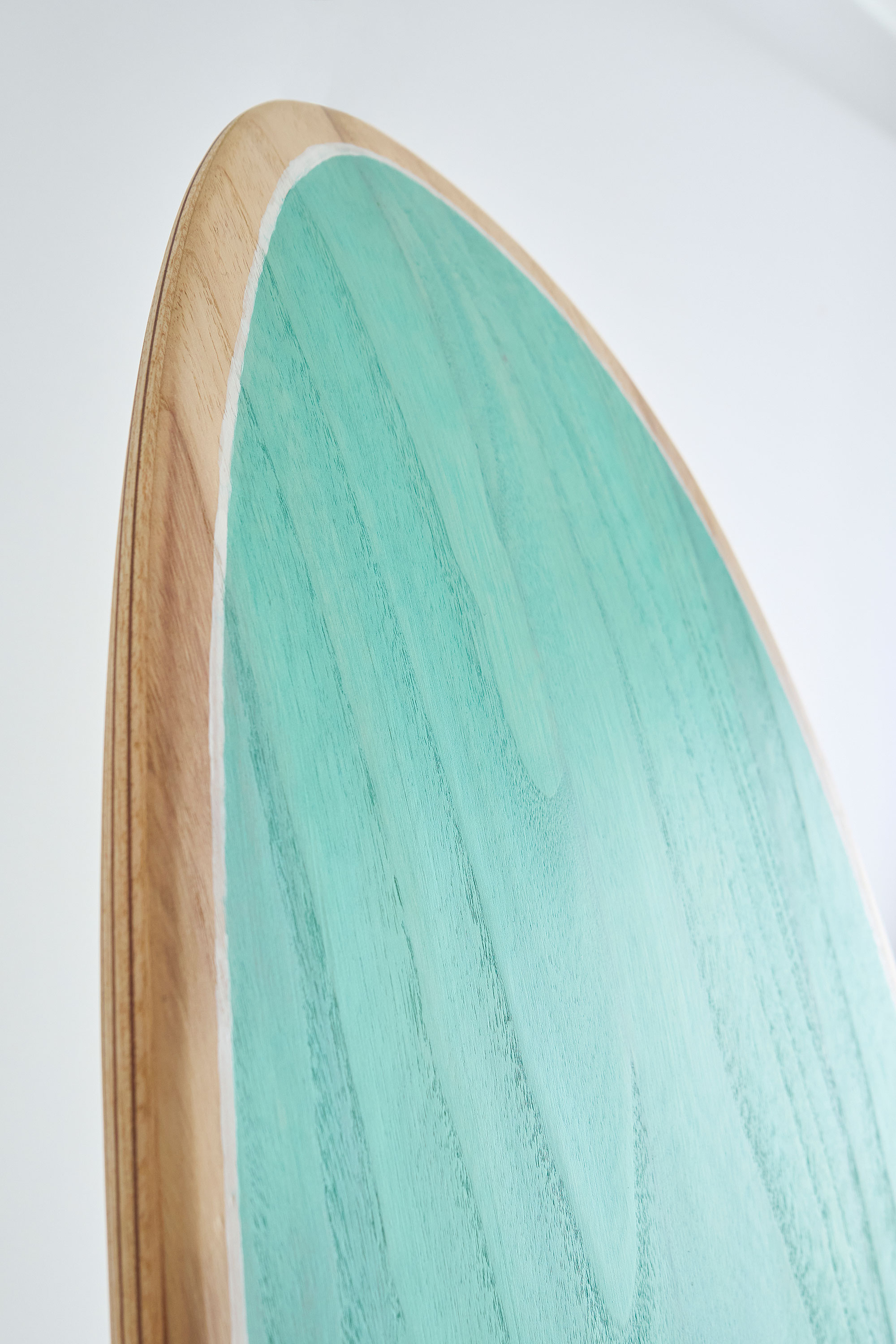 Round nose fish wooden surfboard