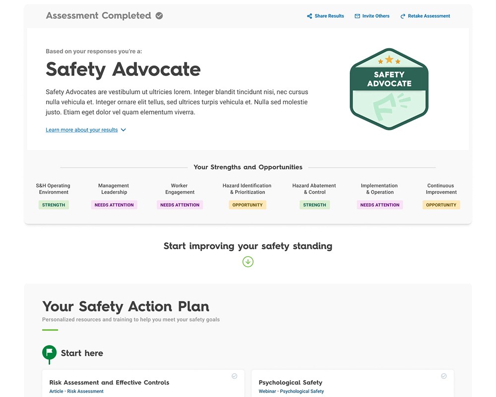 NSC Safety Assessment