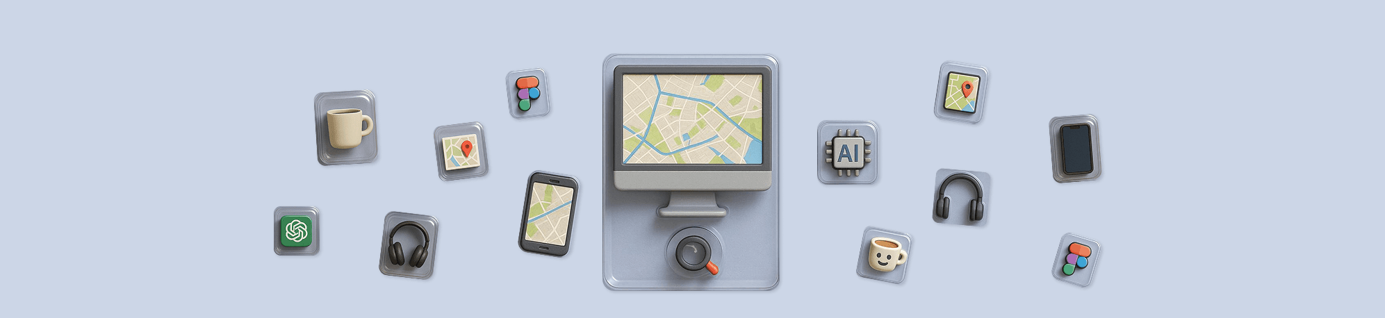 Map view on diferernt devices