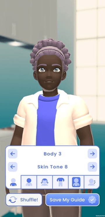 LiFT avatar customization options