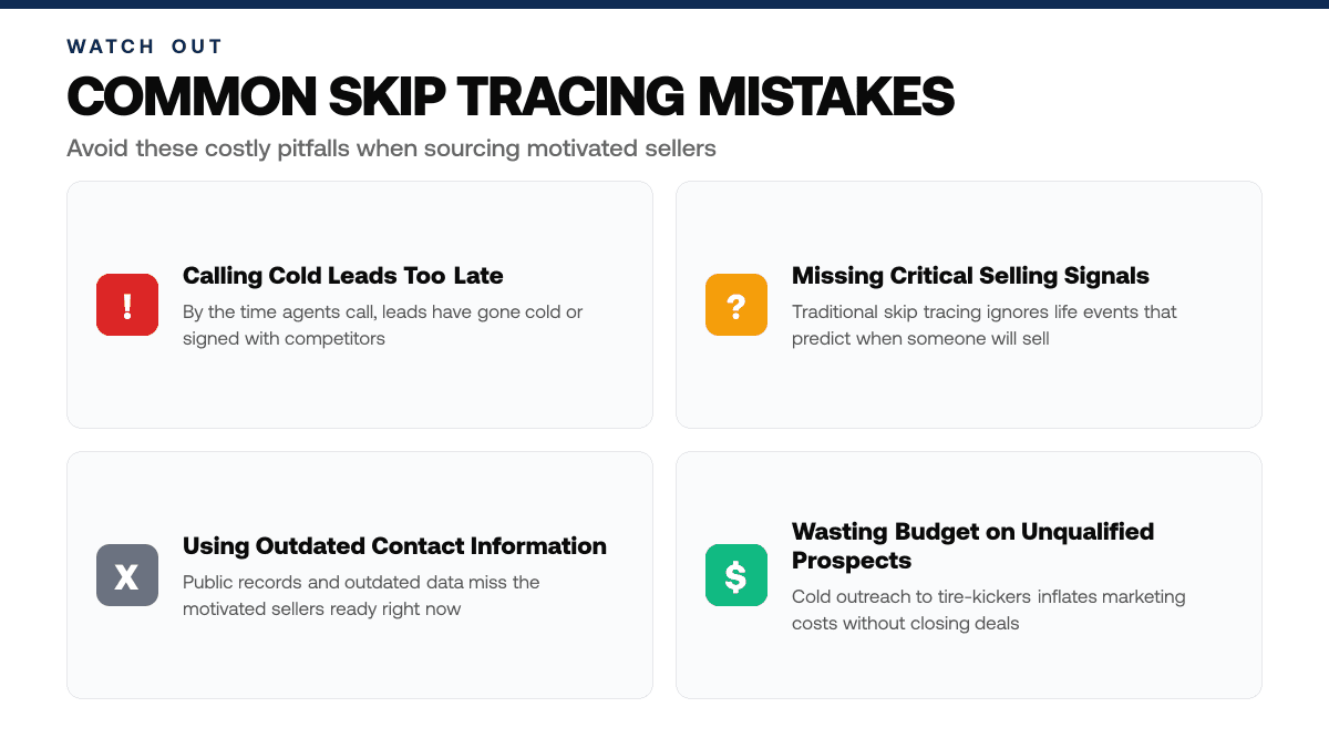 5 Skip Tracing Alternatives Real Estate Agents Prefer [2026] — warning-callouts