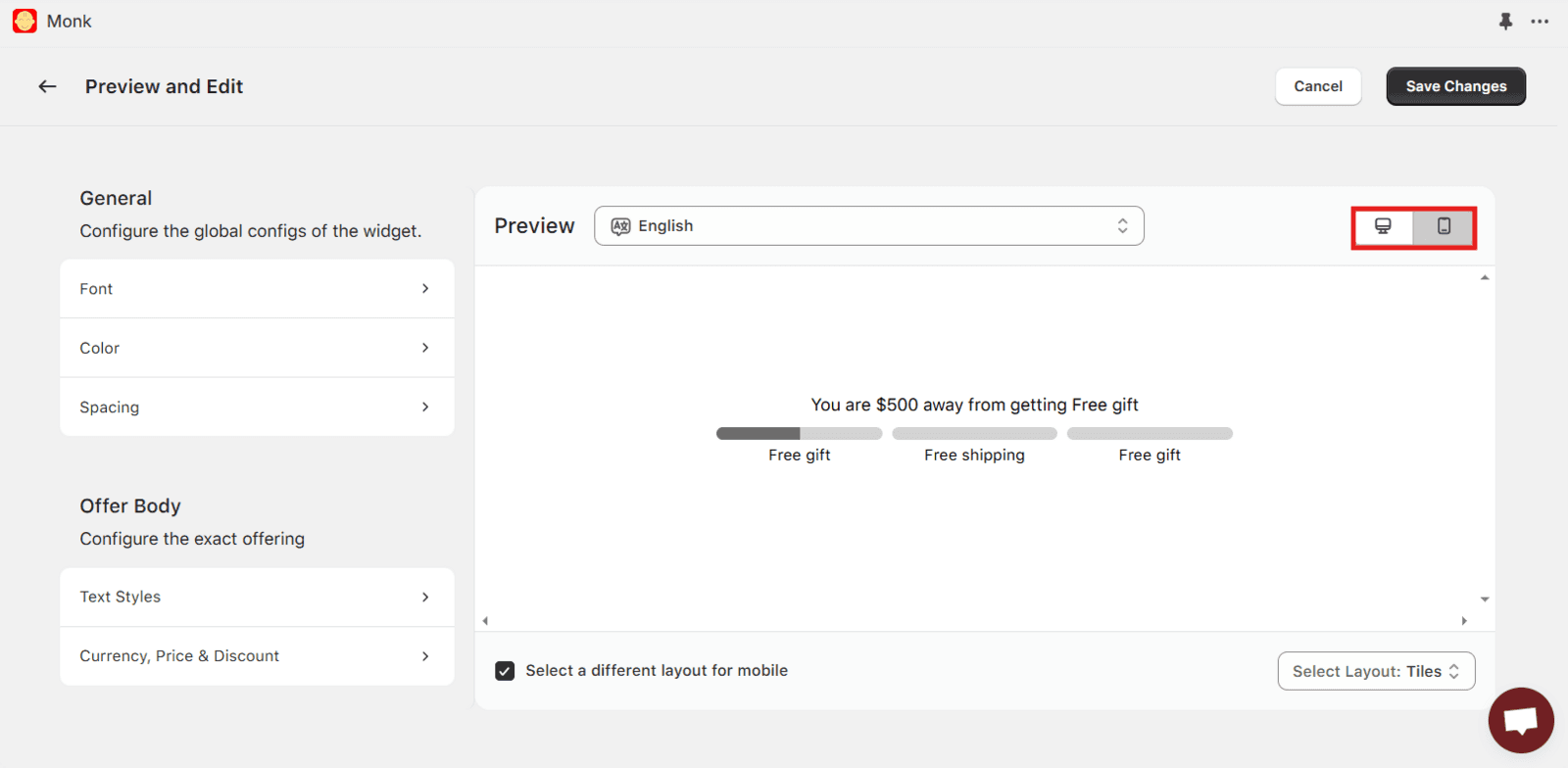 Customize Shopify progress bar for a better Mobile experience