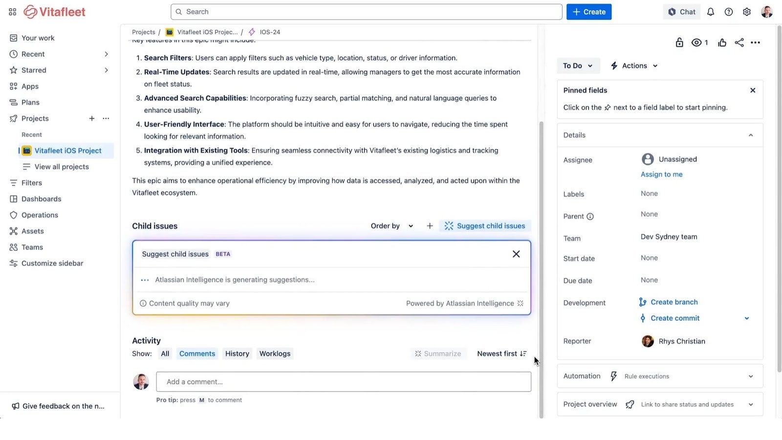 Jira's agile project management for technical teams