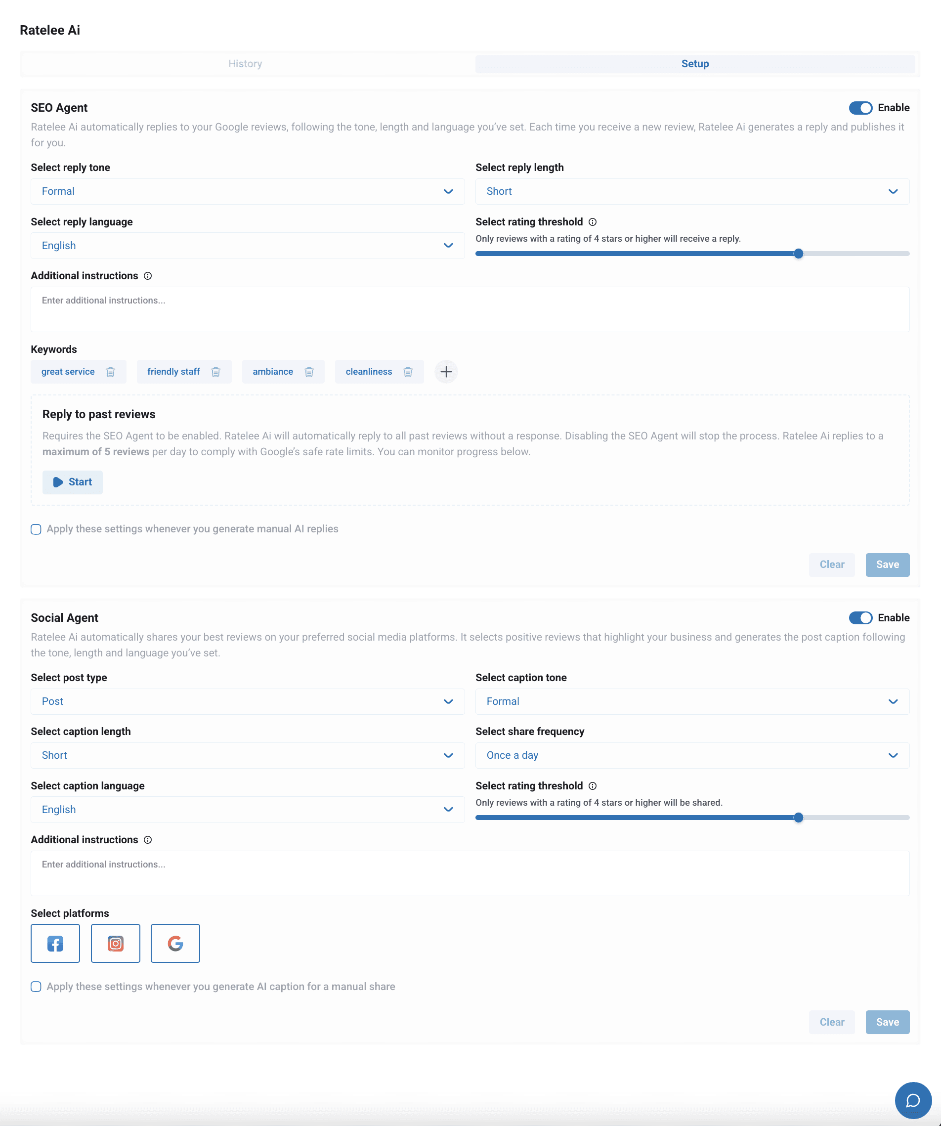 An image of Freelio's budget ui