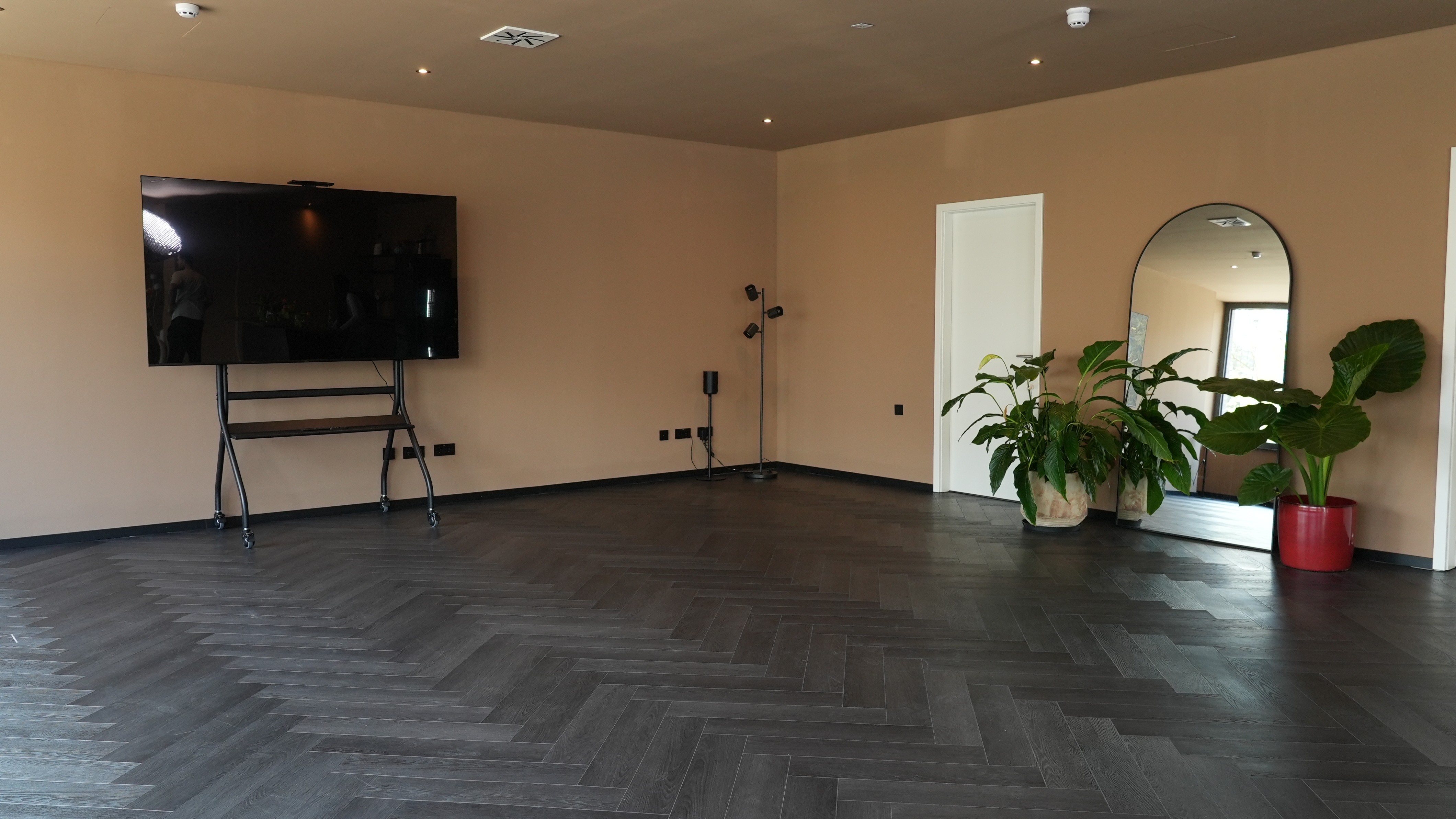 Abstract green and black vertical streaks