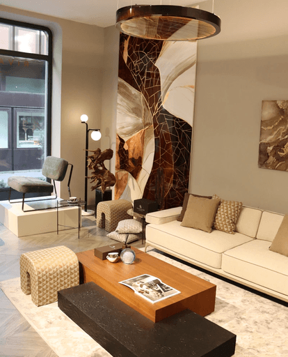 modern living room in urban showroom