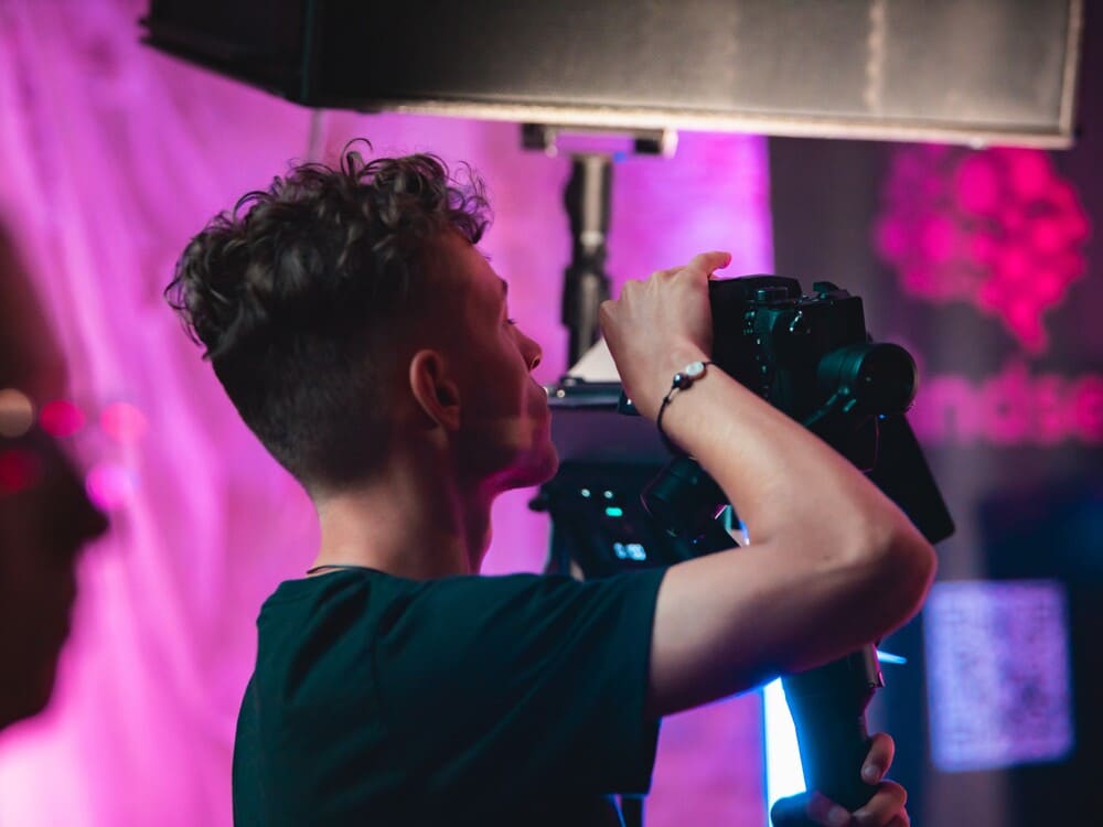 Klick Studio en tournage lors d'un événement