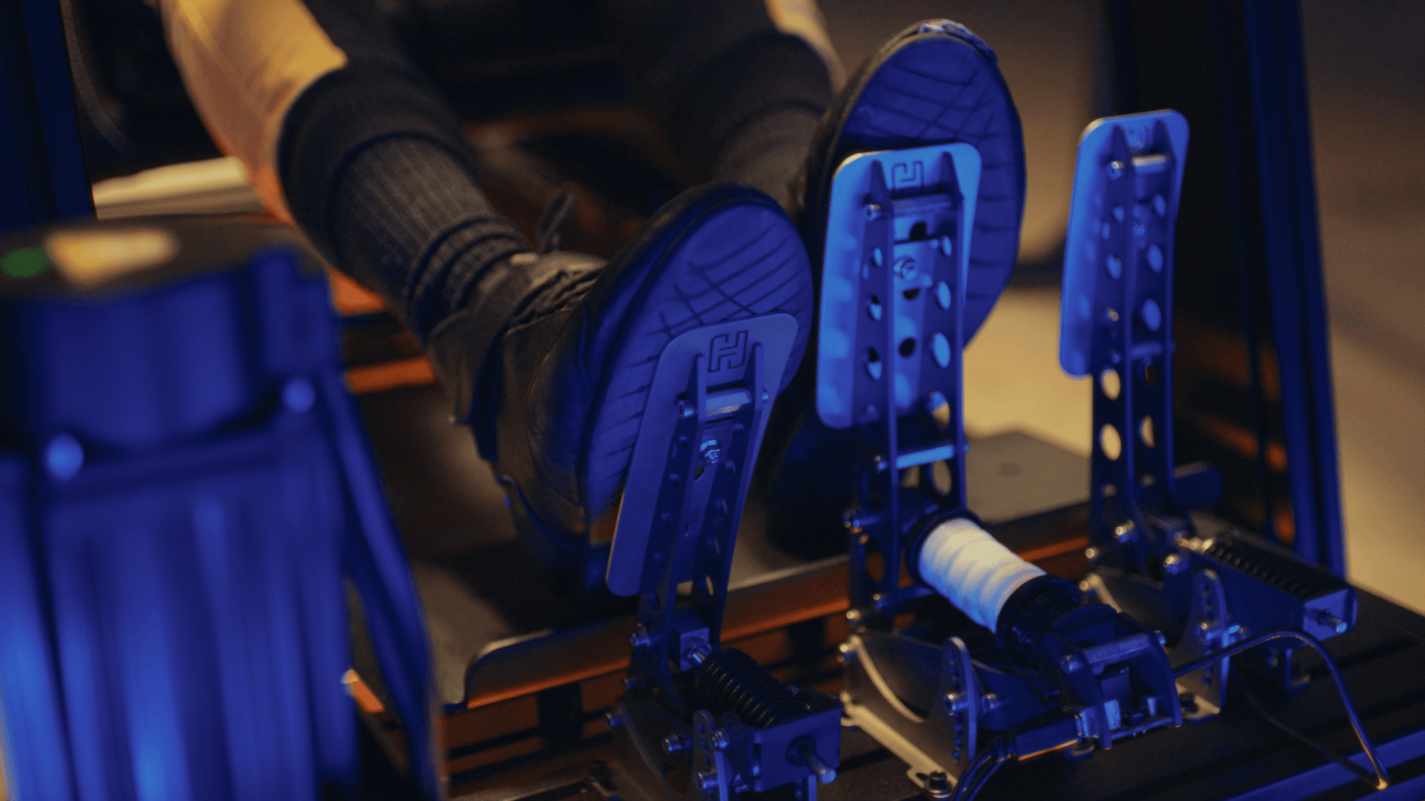 Pedals on a Vero Motion Simulator