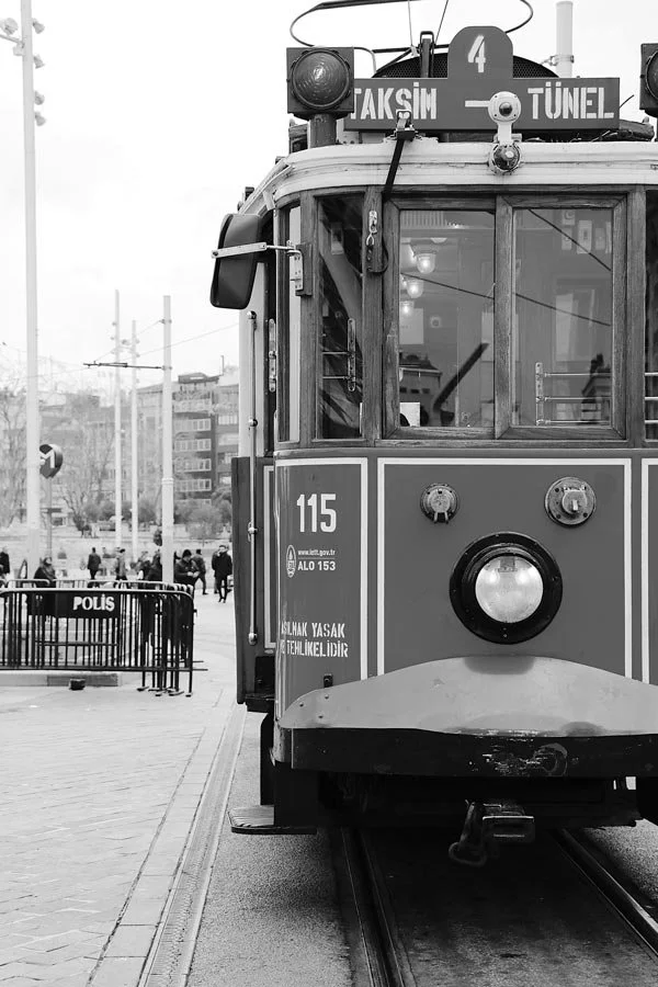 Tram in the streets of Istanbul