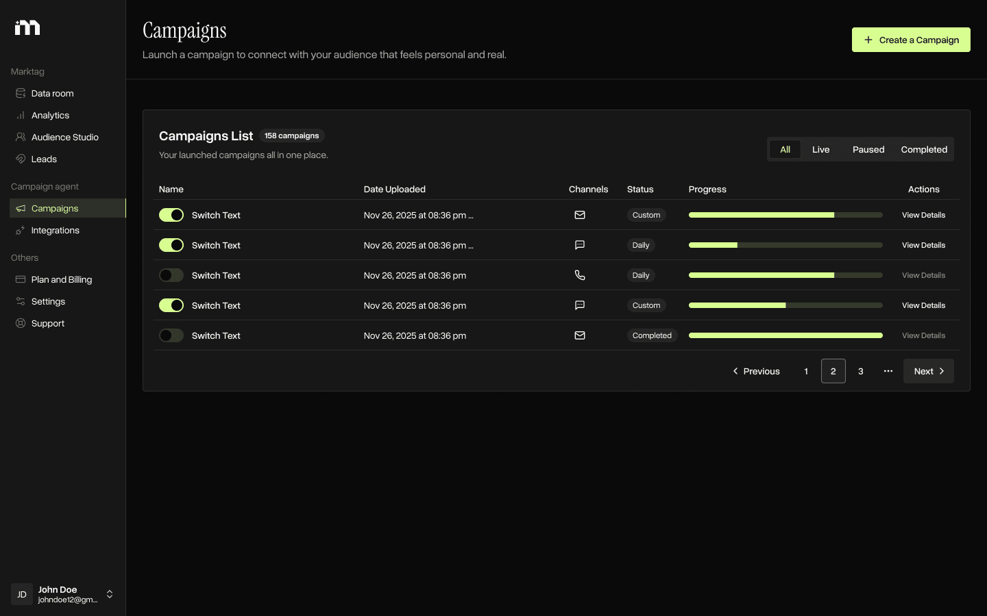 Markopolo's omnichannel capabilities