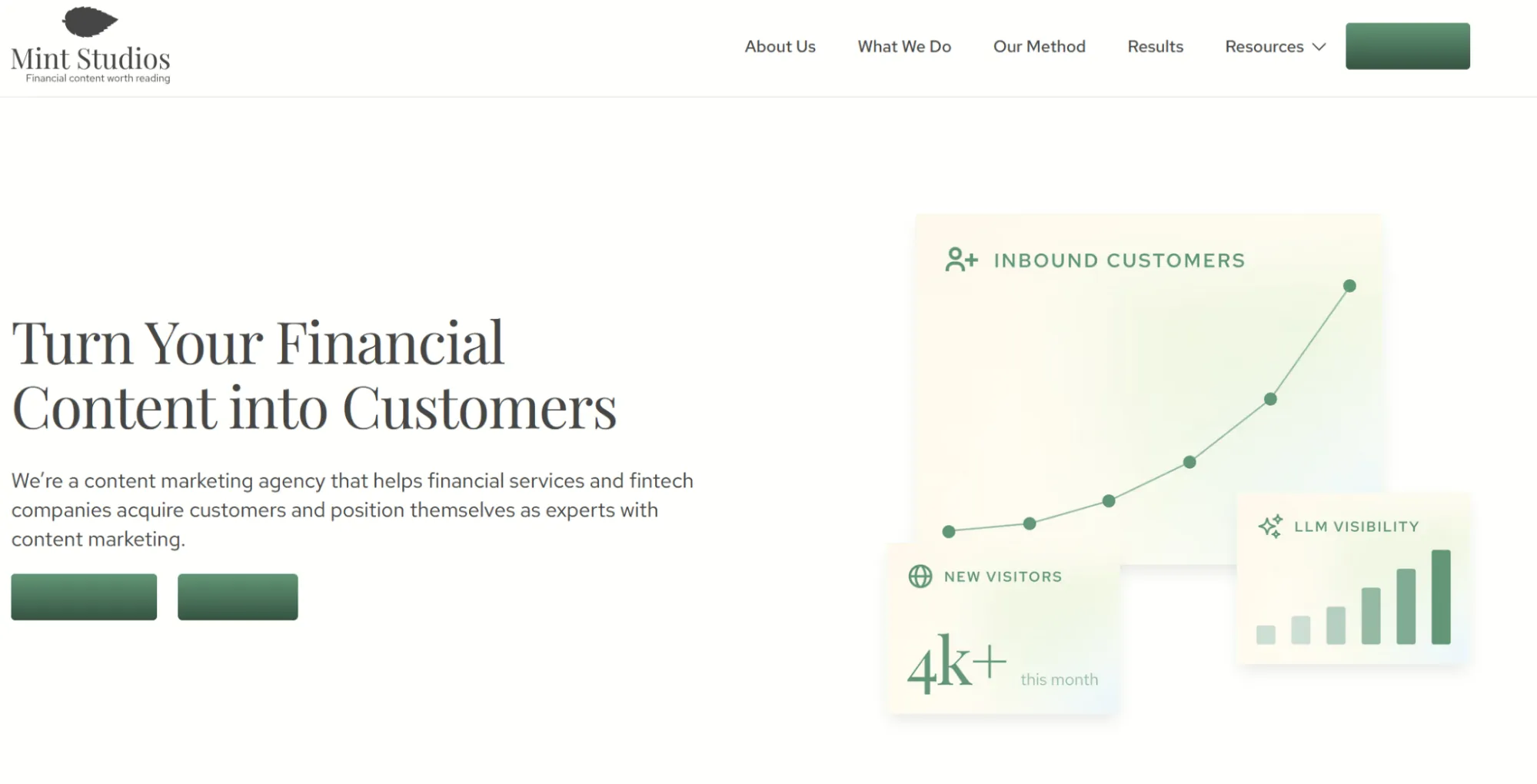 Mint Studios - Best for high-intent fintech SEO and revenue-driven content