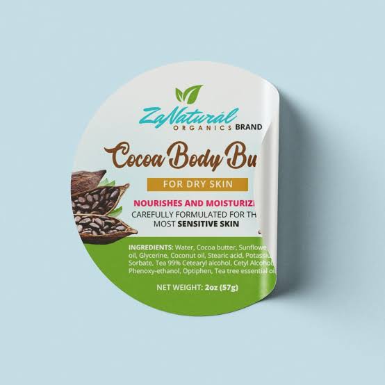 Product jar label mockup on a clean pink background