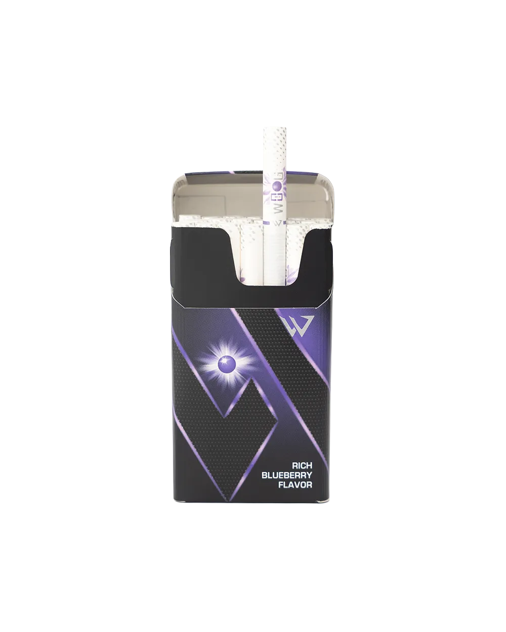 Woog Blueberry Mint cigarette pack.