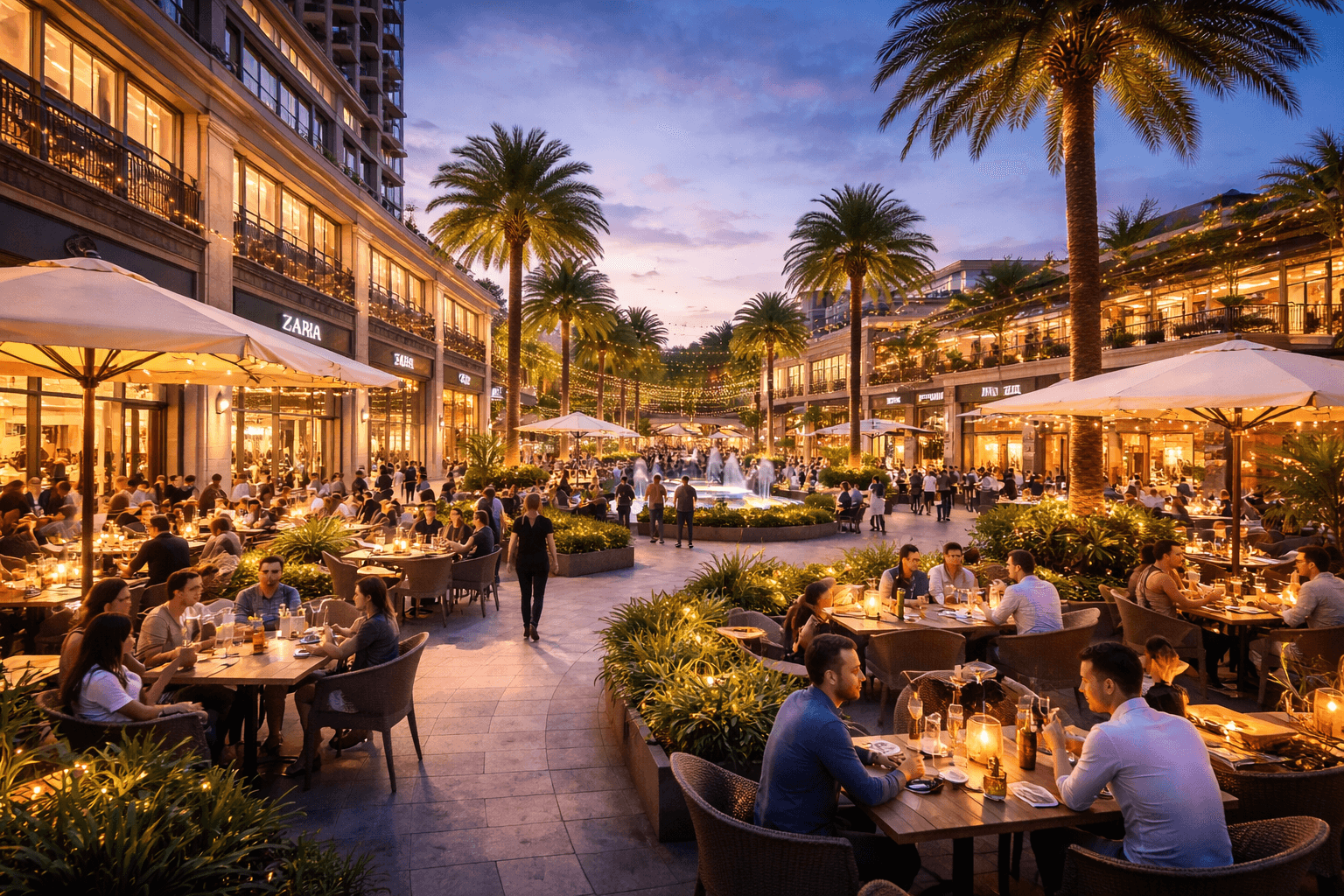 Modern shopping and open-air leisure hub at M3M Sector 88A