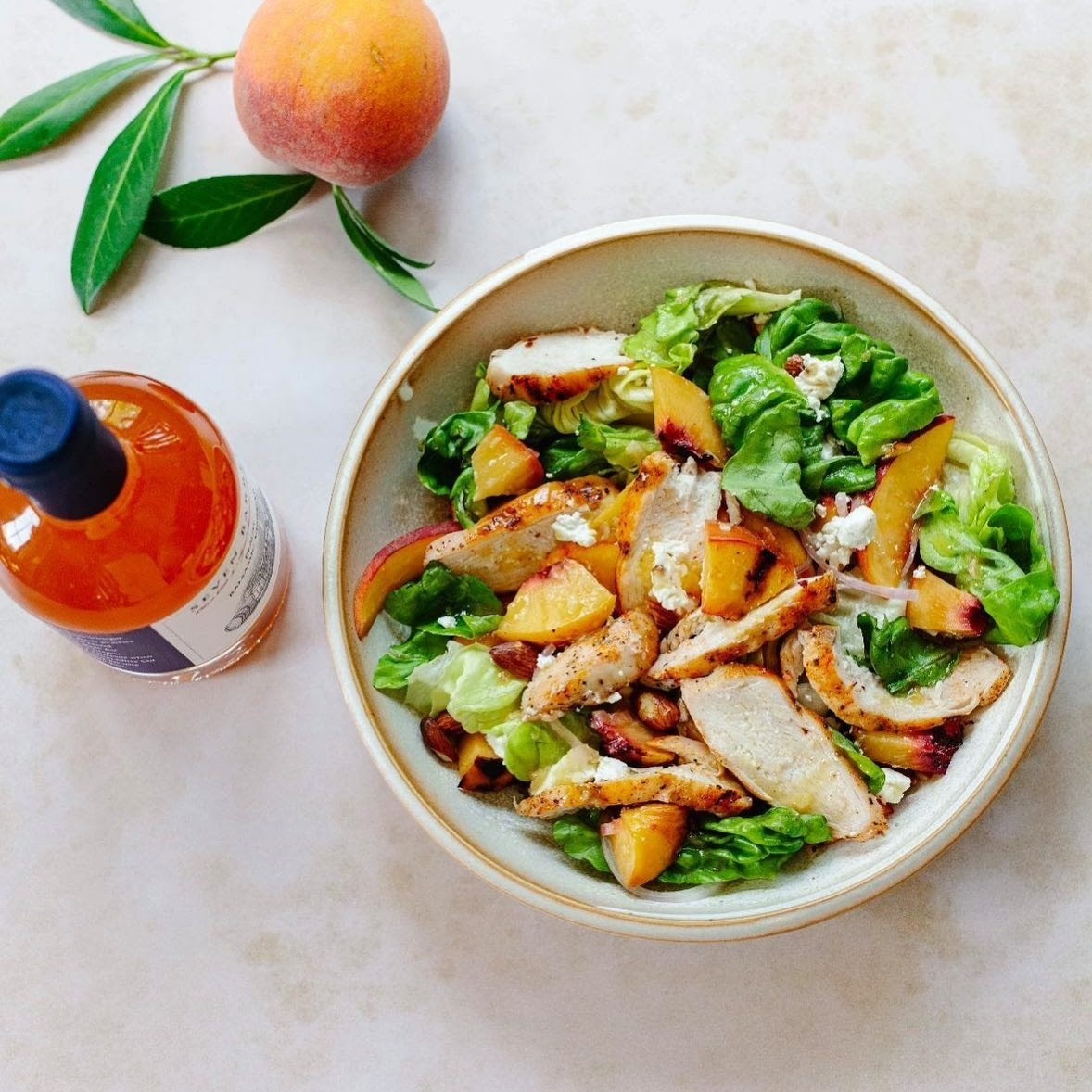 Seven Barrels Peach chicken salad lifestyle image