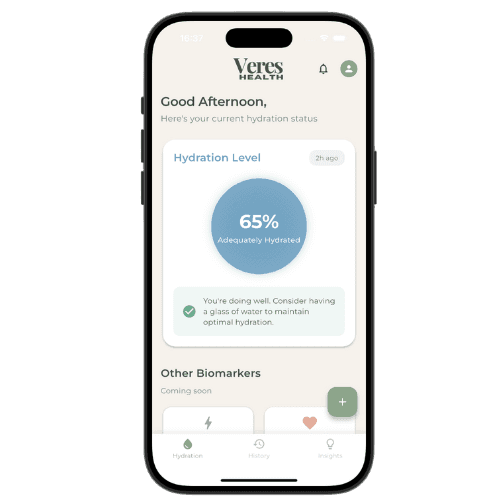 a screenshot of the Veres app