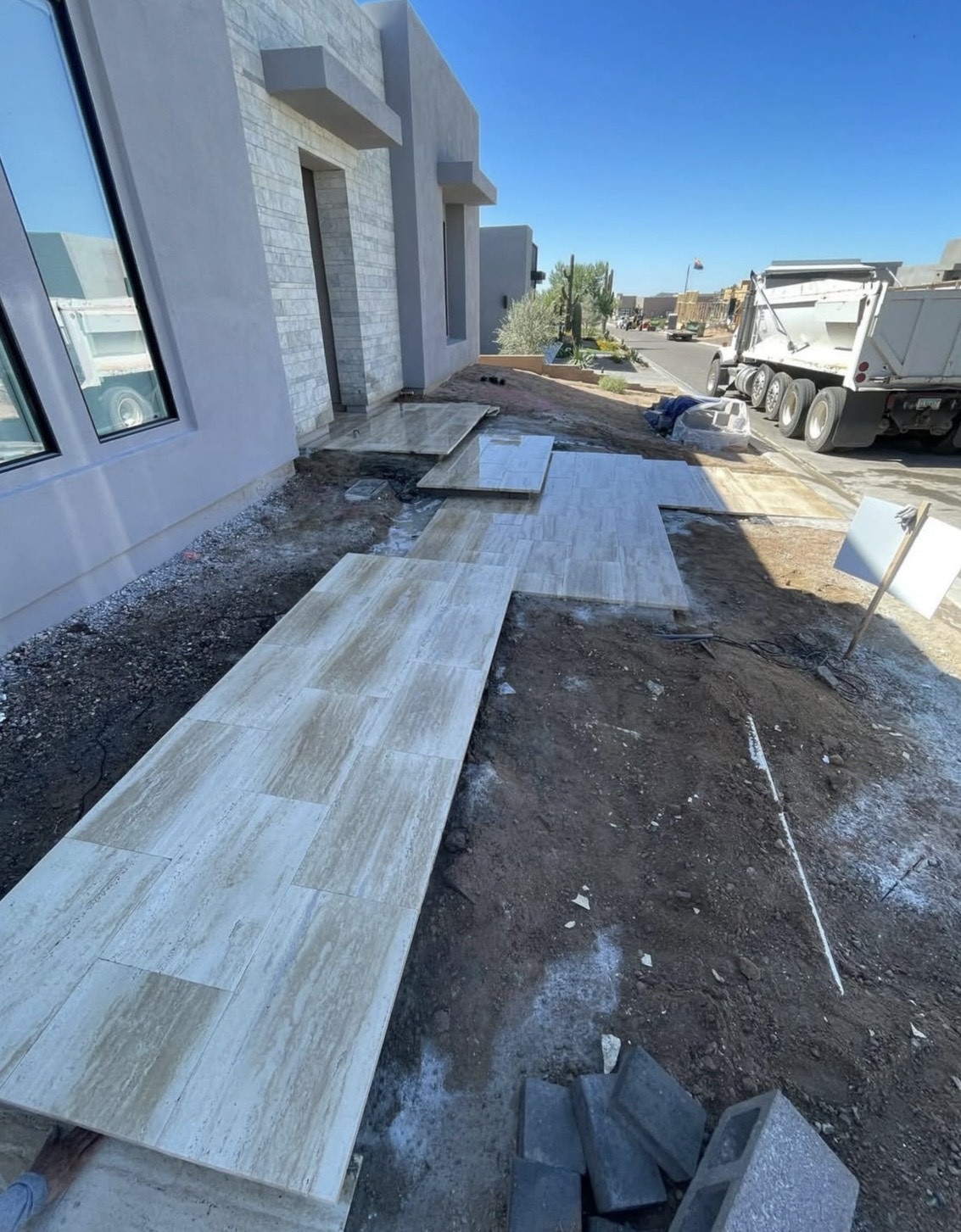 Natural stone pavers installed in Tri-cities Washington