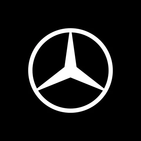 Mercedes-Benz logo. German car repair specialist Advanz Tech Dubai, Al Quoz.