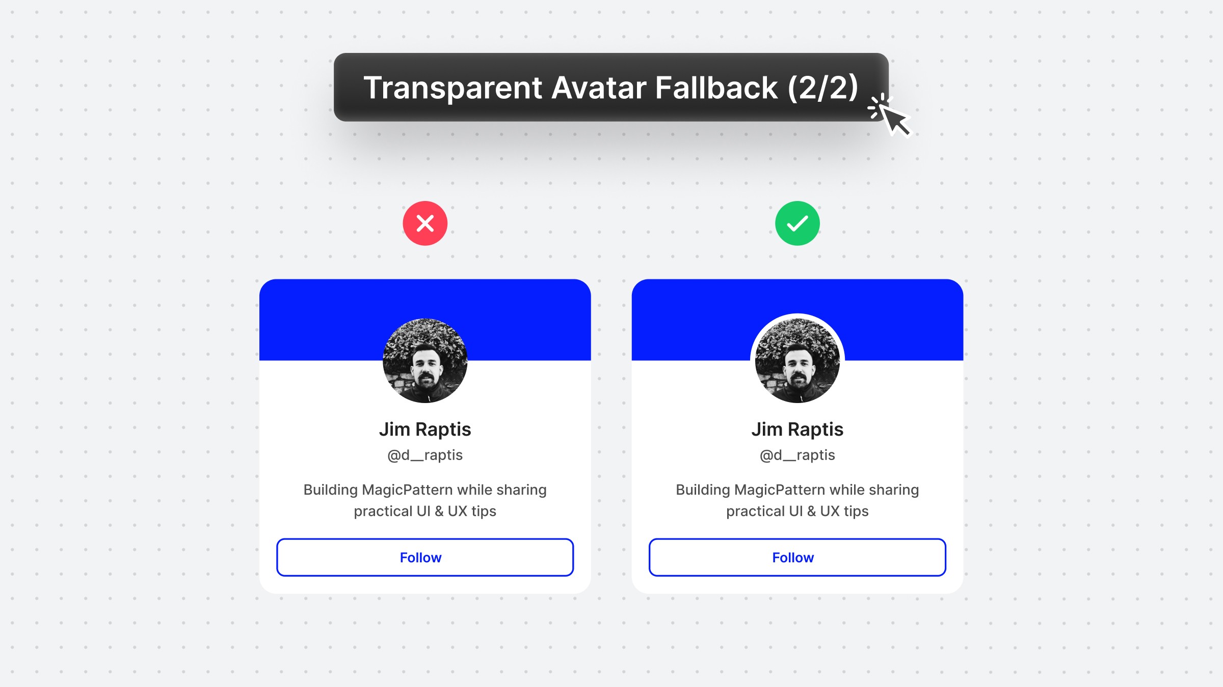 Fallback for Transparent Avatars 2