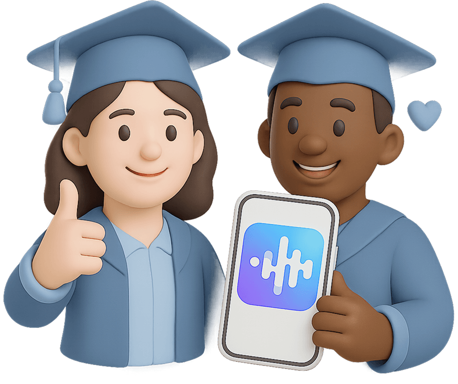 3d Image of students recommending Jamworks 