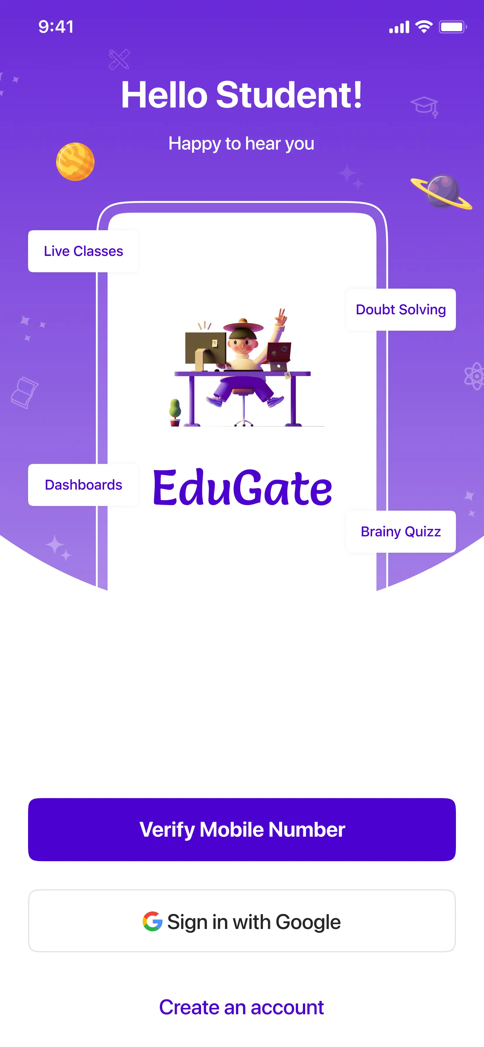 EduGate Login Screen