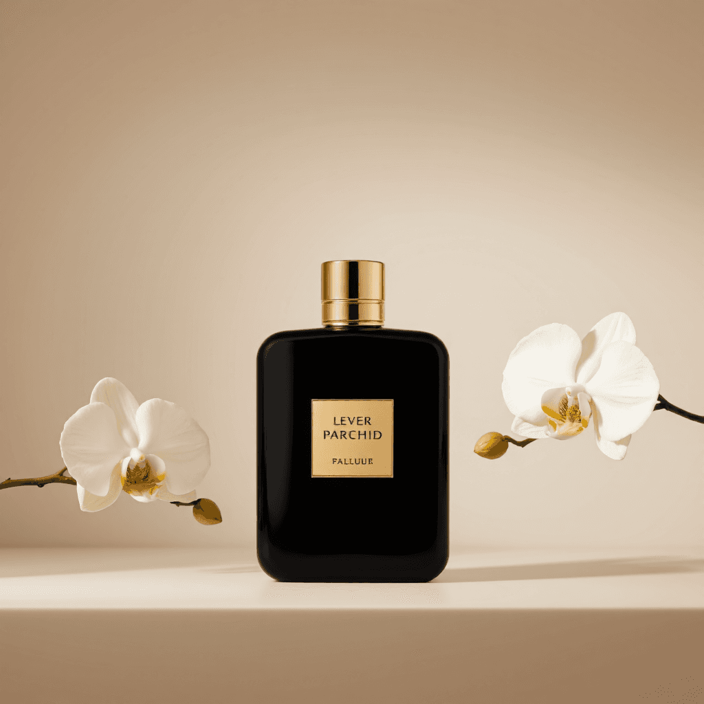 product photography of a bottle of perfume