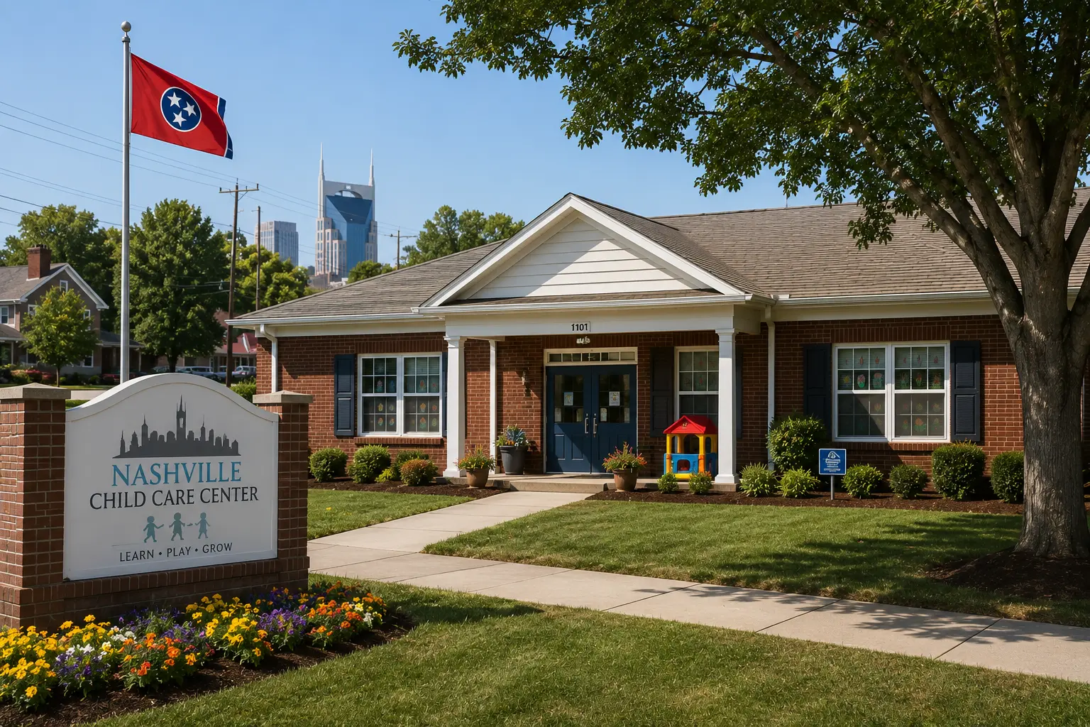 the outside of a child care center in tennessee
