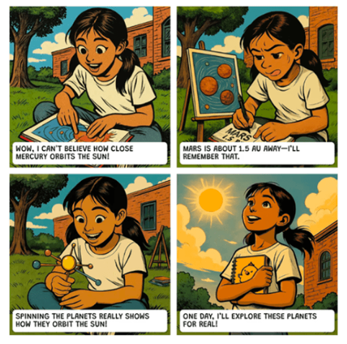 A cute cartoon water droplet character stands beside a small stream in a bright, colorful forest. The droplet looks cheerful and expressive, with big eyes and a small open mouth. A caption below explains that water can travel as runoff in streams or infiltrate into soil, taking different paths home. The Lifetoon logo appears in the top left corner.