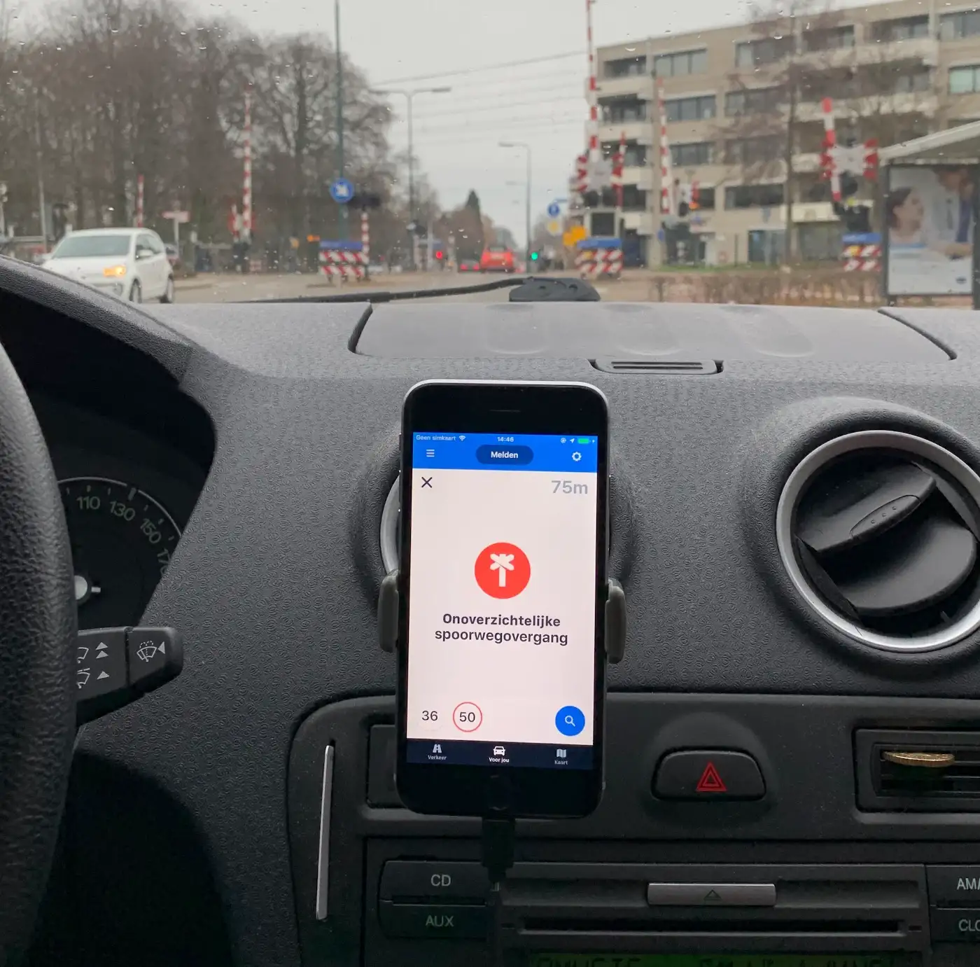 Flitsmeister bij spoorwegovergangen