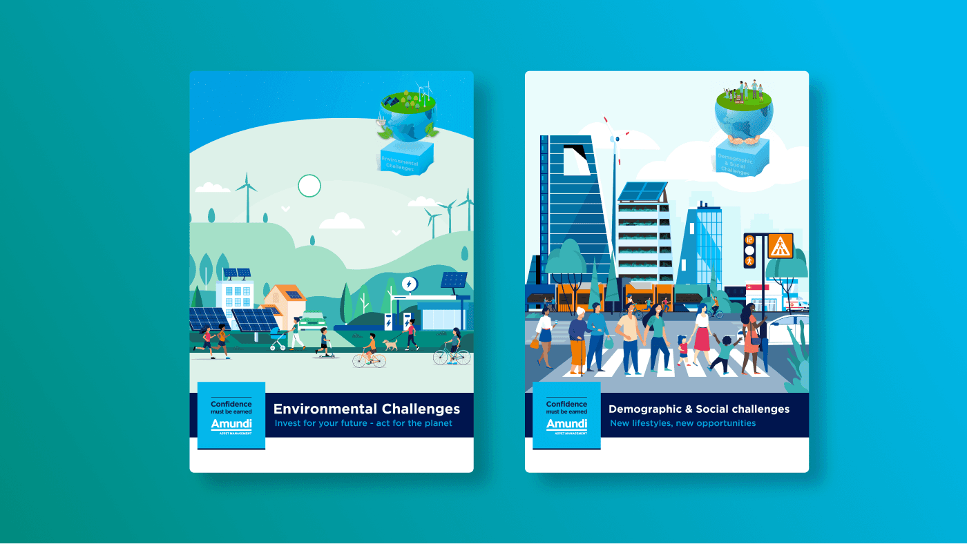 A mockup for brochure design